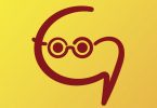 GoGlobalBeHappy logo modified as pictogram that shows a student with glasses